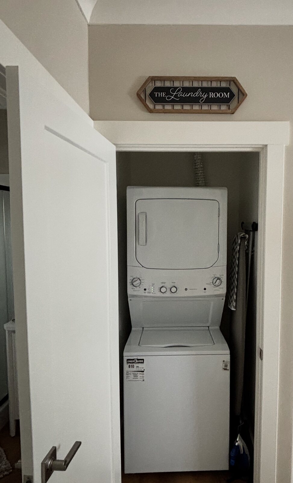 Private in-suite washer and dryer at The Carriage House